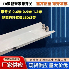 T8LED二重管カバー付きスイッチ付きライン作業台二重灯スタンドセットにはランプが含まれています。