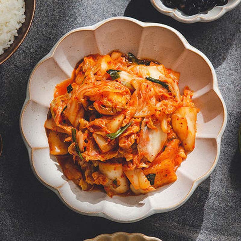 Hunger Pig Sliced Kimchi 450g Authentic Korean Spicy Cabbage Pickled Kimchi Korean Korean Appetizer Kimchi