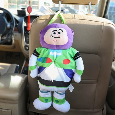 Cizgi Filmi Buzz Lightyear Salfet Tutacağı, Avtomobil Asma Salfet Örtüyü, Yumşaq Salfet Dispenseri