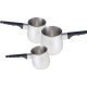 Non-magnetic Stainless Steel Milk Bubble Cup Single Handle Milk Brewing Coffee Utensil Tea Brewing Flower Long Handle Stainless Steel Coffee Pot