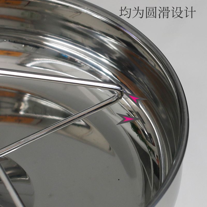 Acero inoxidable cerdo comedero olla medicina alimentación cuenca entrega fija cama cuidado cerdo comedero 30cm diámetro