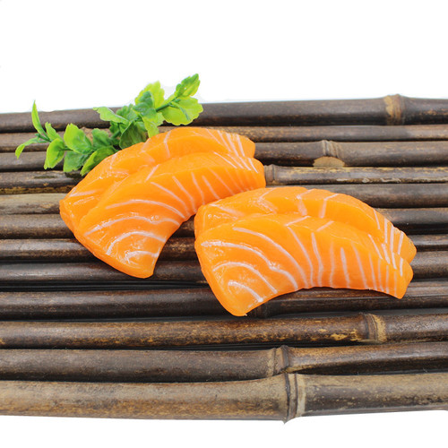 Simulated salmon fillet sashimi sashimi Japanese food food model window display decoration shooting props