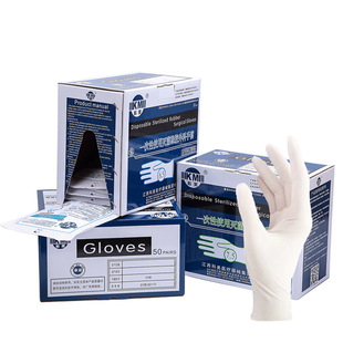 Factory Direct Wholesale Kemei Disposable Sterile Surgical Gloves Latex Examination Gloves Medical Surgical Gloves