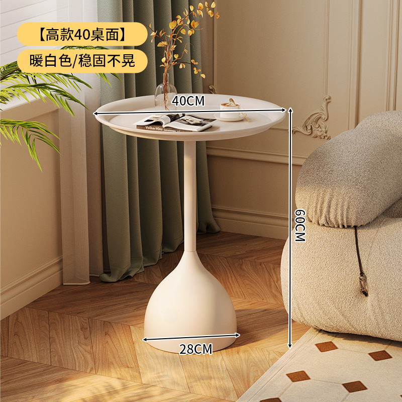 [품질 + 안정성 + 내하중 업그레이드] 크림 화이트 40*60cm 높이 교각 테이블