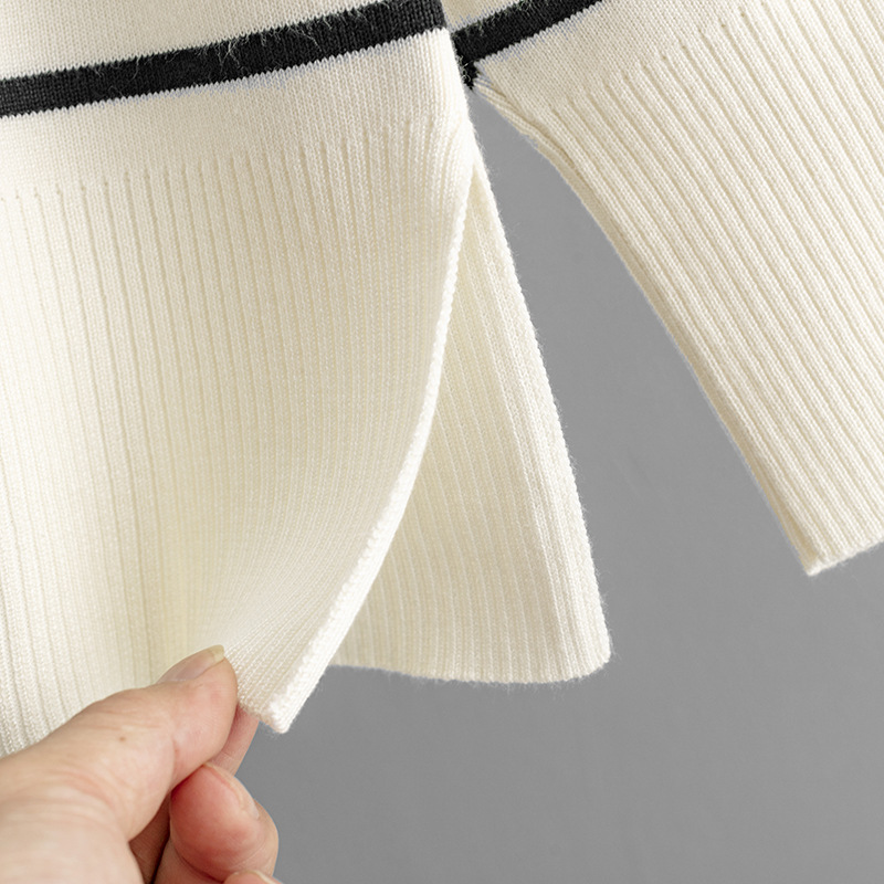 546g Weight Long Sleeve Sleeve Length Adhesive Fiber, knit Fabric Type Pant Co-ord Set Sets Type 2 Pieces Set Quantity Holiday, Daily Occasion Round Neck Neckline Loose Fit Type Stripe Pattern Winter, Autumn Season Women's Gender Casual, Simple Style Style Holiday Daily Women's Casual Simple Style Stripe Adhesive Fiber Knit Pant Co-ord Set Pants Sets 12
