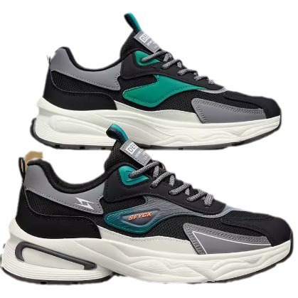 Dad's shoes, men's spring and autumn trendy Hong Kong style youth leisure running shoes, popular on the internet, high-altitude sports shoes