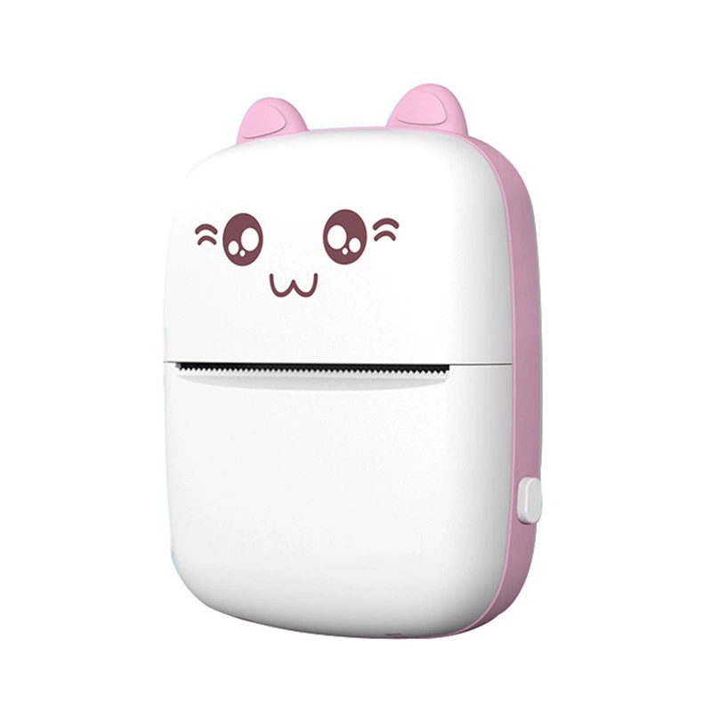 Handheld Wireless Photo Printer C9, Pocket Bluetooth Mini Printer for Kids, Cute Cat Design