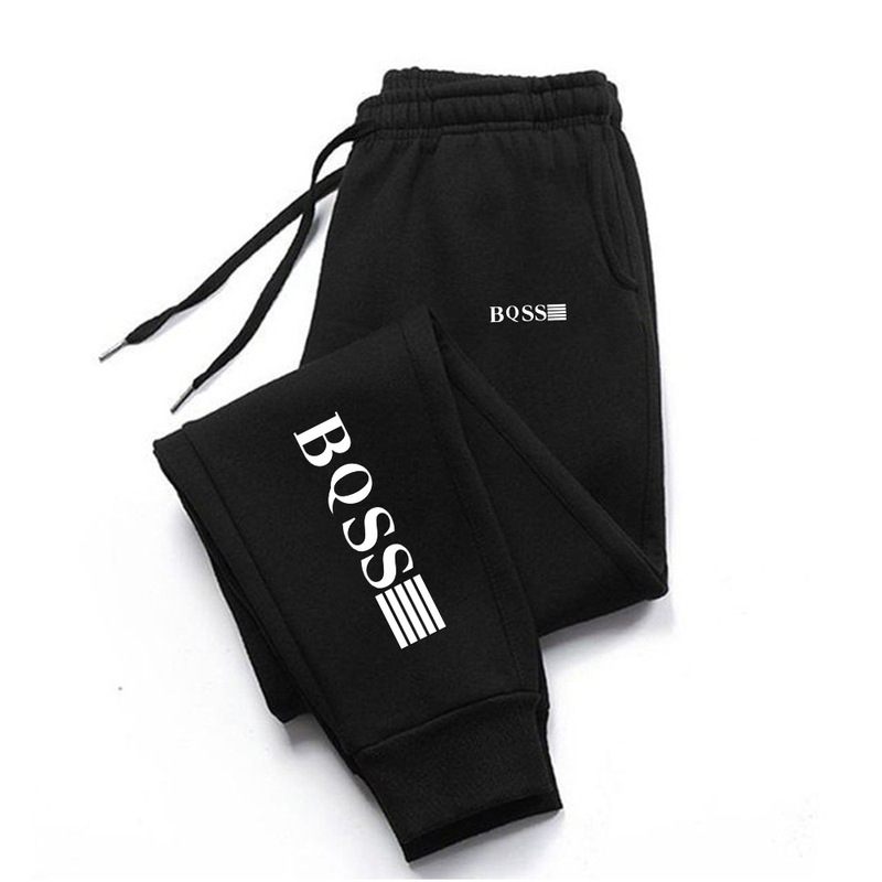 Cross-Border New Versatile Jogger Fashion Loose Sweatpants Unisex Casual Fleece-Lined Sports Pants Comfortable Fitness Long Pants
