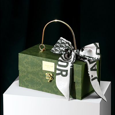 复古喜糖盒化妆品包装盒大号伴手礼盒礼物盒手提礼品盒