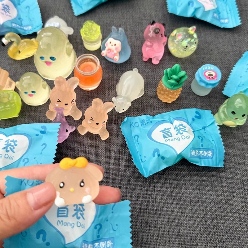 Трехмерные мультяшные минифигурки, ночное животное модель, игрушка, подарок на день рождения