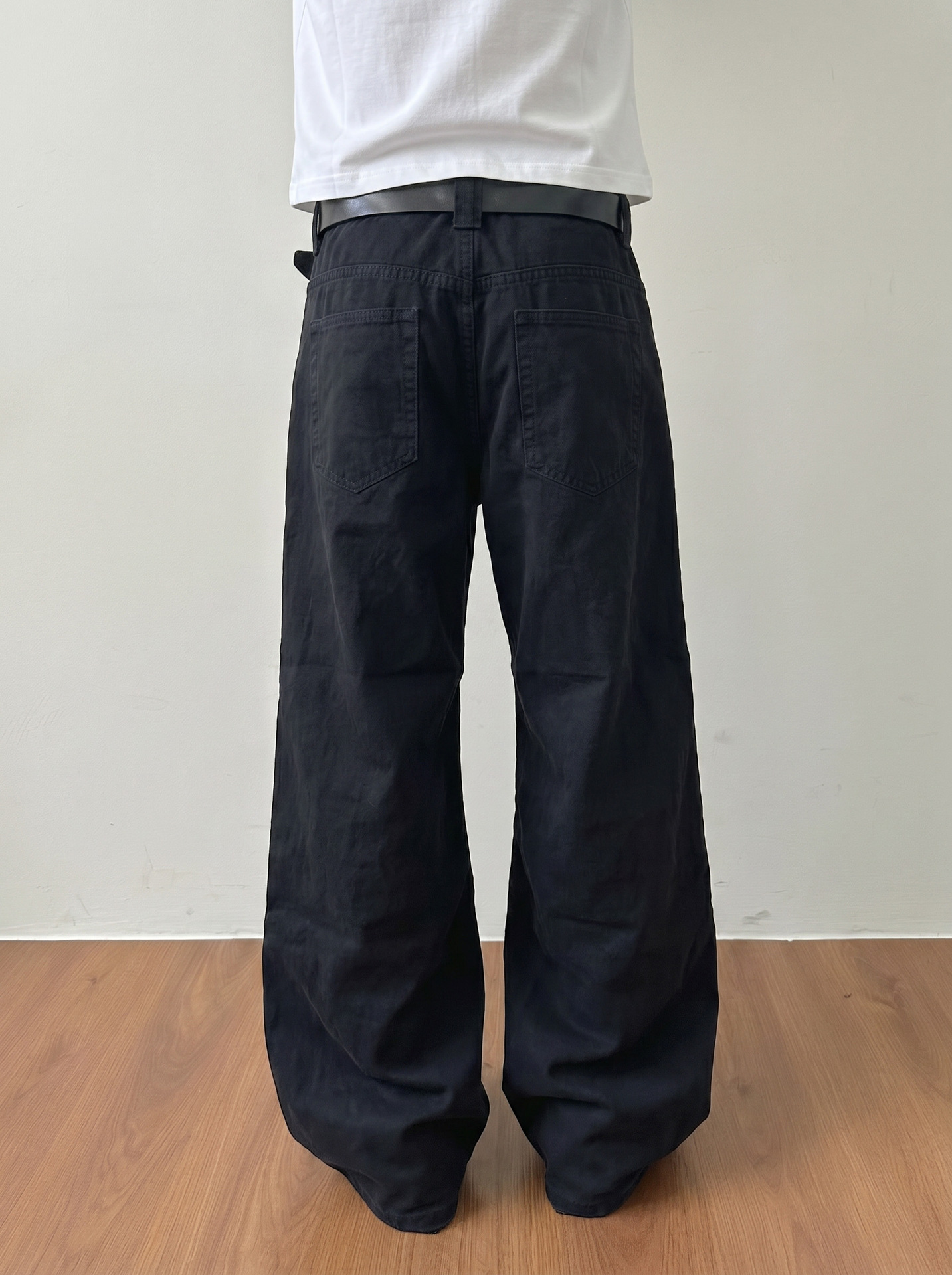 MADEEXTREME Washed Blue Straight-Leg Trousers