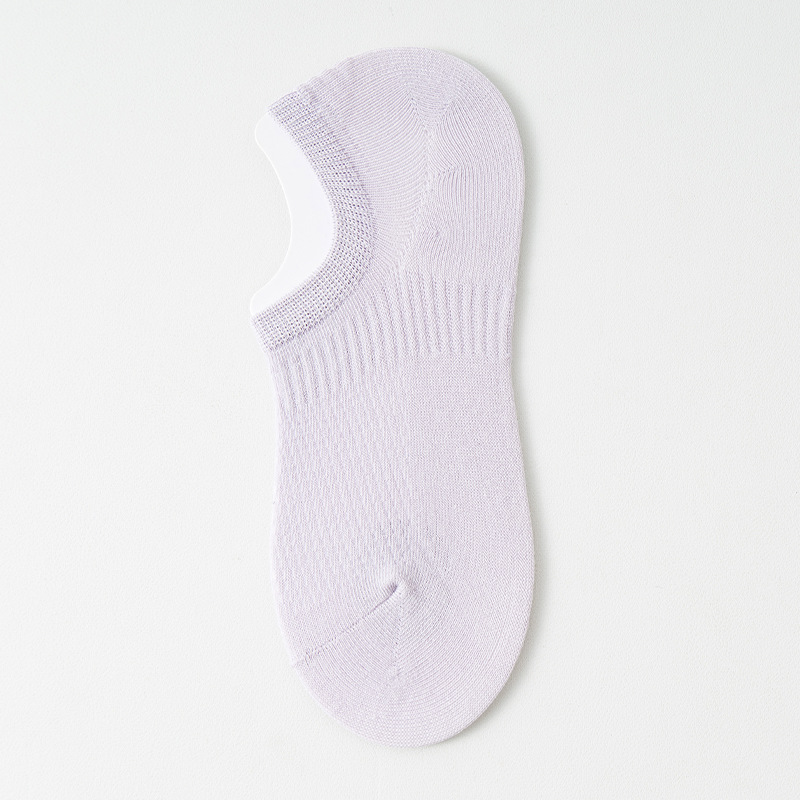 Calcetines invisibles, calcetines invisibles, calcetines de algodón delgado, calcetines de malla, calcetines anti-deslizantes.