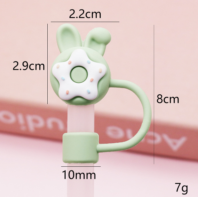 Donuts de orejas de conejo verde 10mm