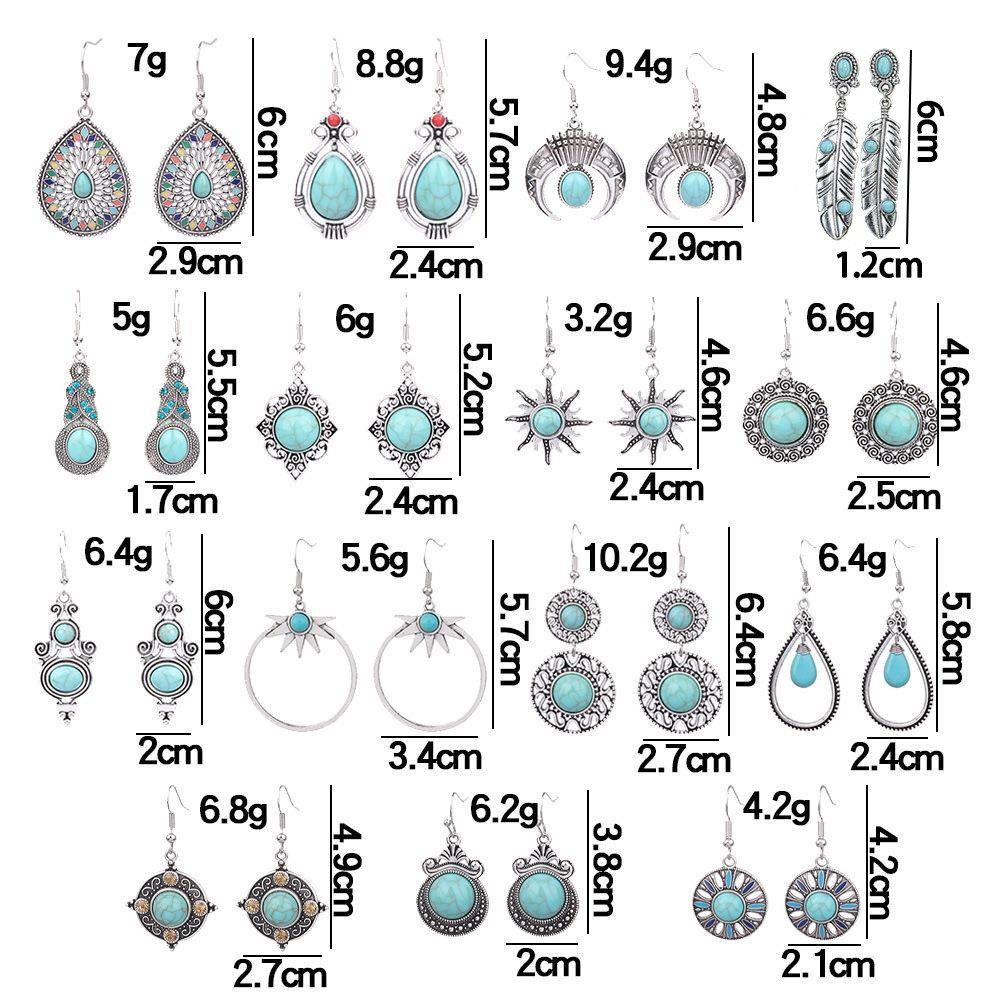 9g Weight Alloy Ear Needle Material Drop Earrings Classification 1 Pair Quantity Holiday, Daily Occasion Alloy Material Geometric Pattern All Seasons Season Women's Gender Polished Finish Plating Design Retro, Ethnic Style Style 1 Pair Retro Ethnic Style Geometric Plating Alloy Drop Earrings 无
