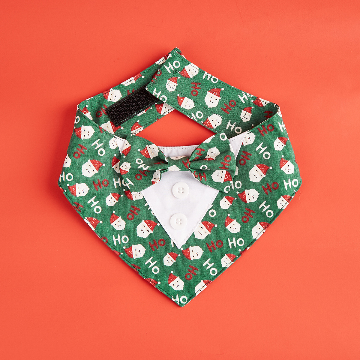 TANPOPO transfronterizo nuevo Papá Noel copo de nieve para mascotas traje para mascotas toallas de saliva accesorios toallas bufandas triangulares