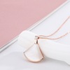 Fashionable universal necklace stainless steel, chain for key bag , accessory, European style, simple and elegant design, does not fade