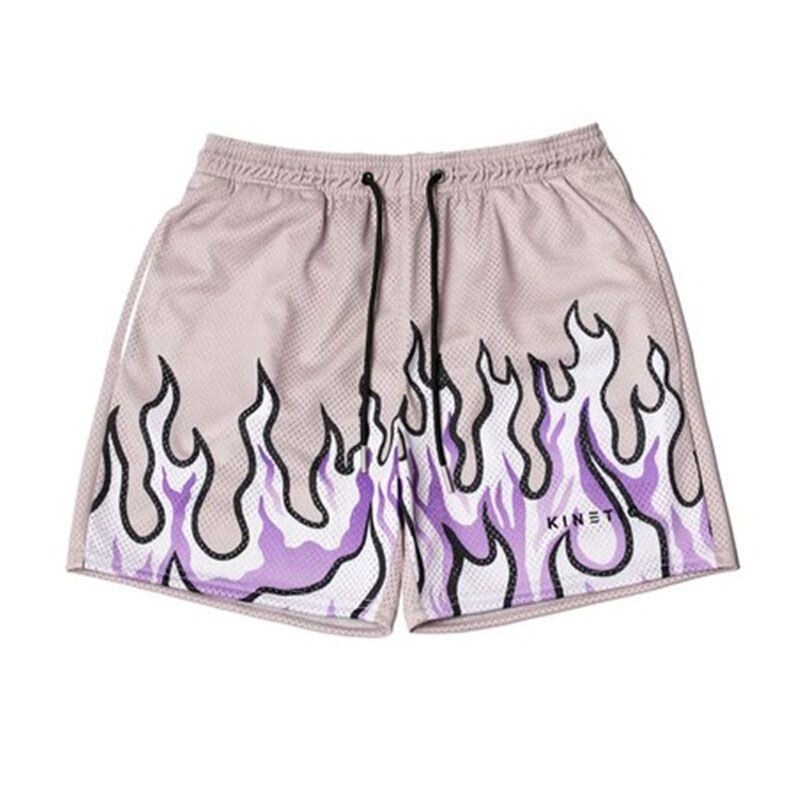 Summer basketball shorts for men, loose and casual, trendy brand sports breathable quick-dry training shorts, printed quick-dry shorts