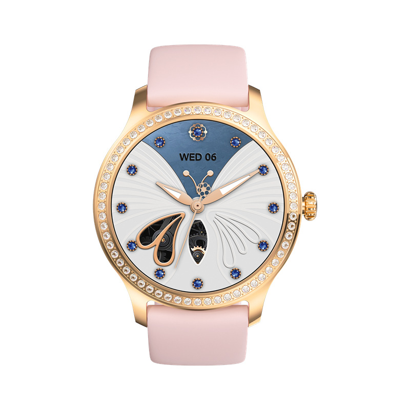 Smartwatch feminino relógio bluetooth chamadas frequência_voghion.com