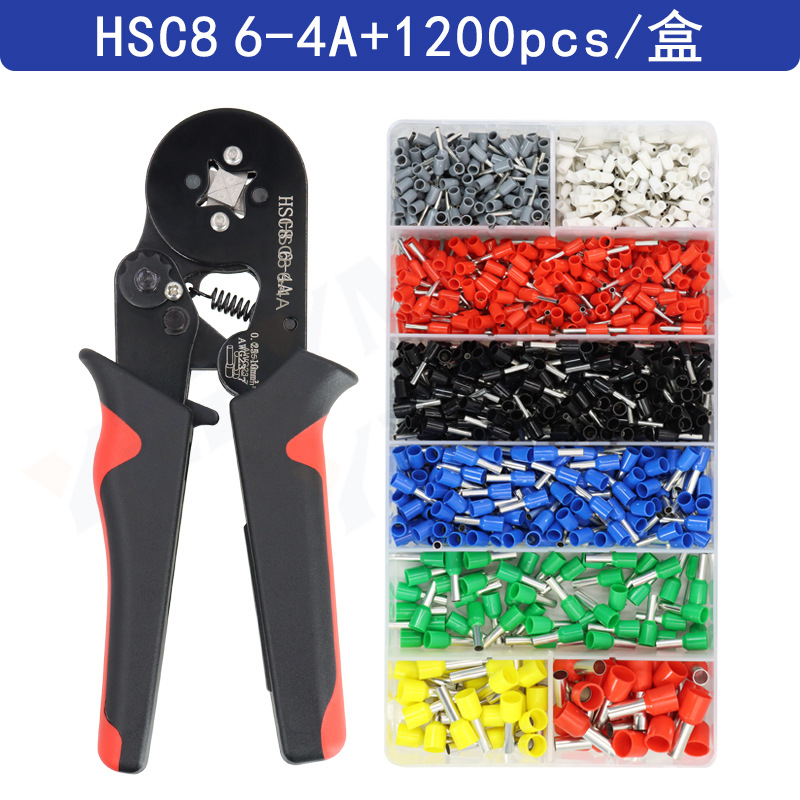 HSC8 6-4A negro y rojo + 1200