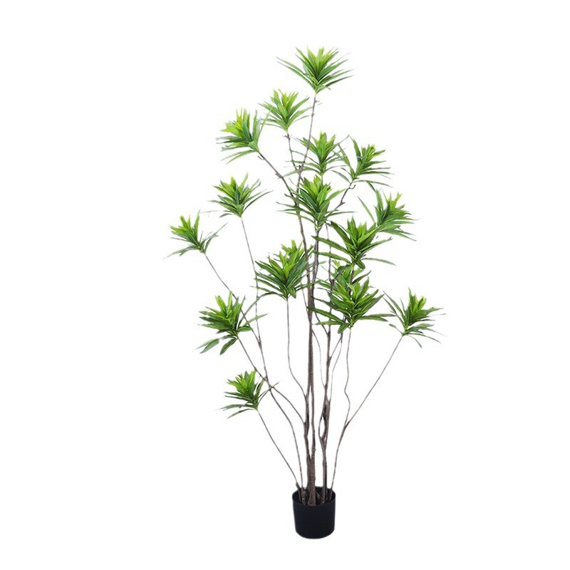 Simulación de plantas verdes lirio bambú en maceta casa sala de estar decoración de gran tamaño planta falsa paisajismo decoración flores simuladas