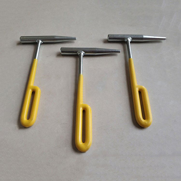 9.8 철도 선로 유지 관리 특수 신호 펀치 손잡이가 있는 철도 액세서리 중공 해머 강철 레일 손잡이가 있는 플랫 삽