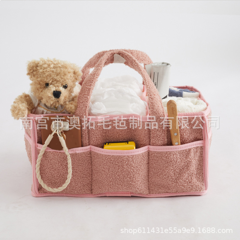 핑크 폴라 플리스 38*25*18cm