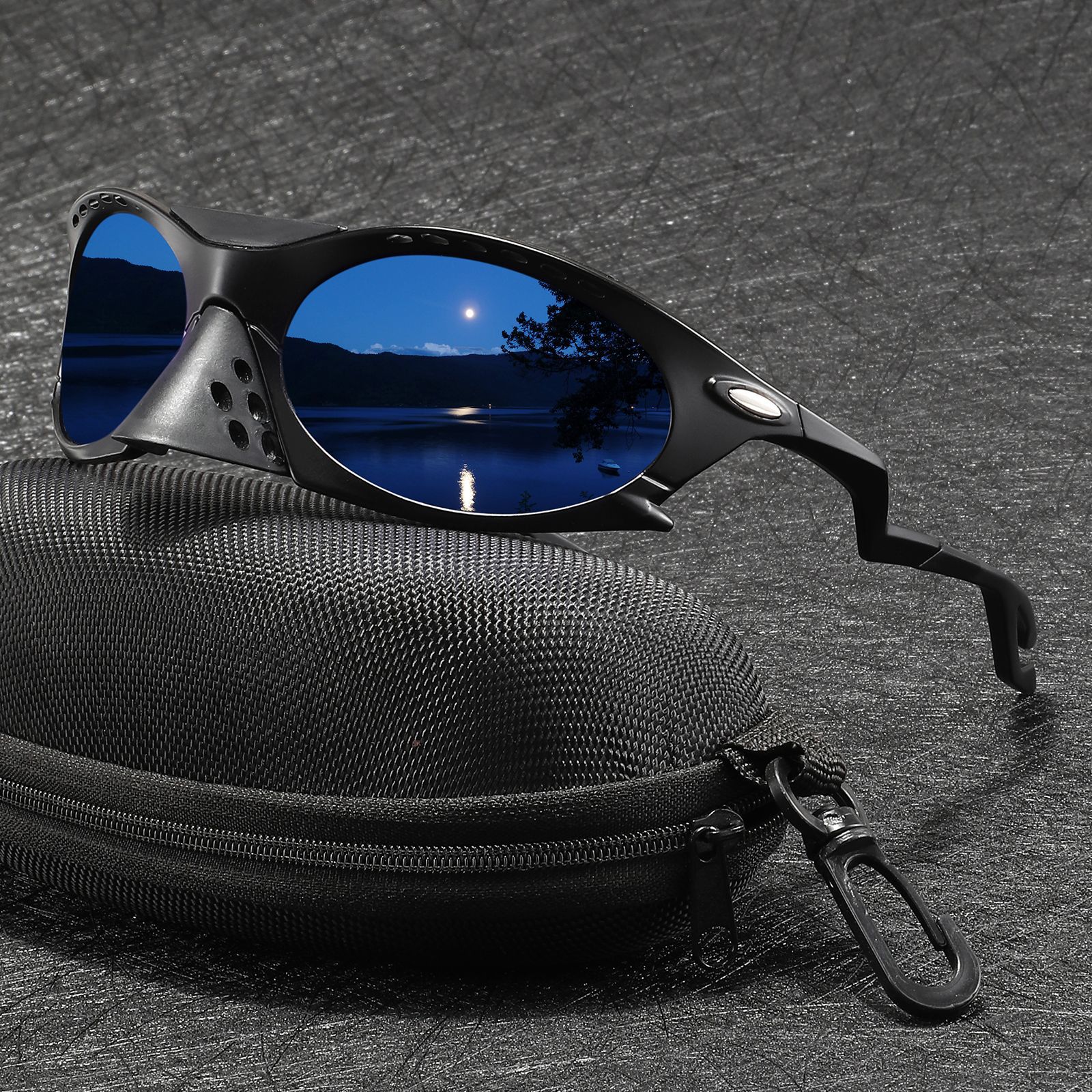 New European and American Cross-Border Sports Cycling Non-Polarized Sunglasses for Men and Women, Trendy Eagle-Beak Frog-Fin Sunglasses