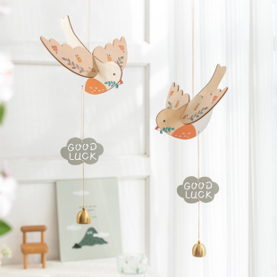 Jacaranda Art Wall Air Hanging Balanced Bird Swallow Hanging Decoration Bay Window Ceiling New Year Advanced Wind Chimes