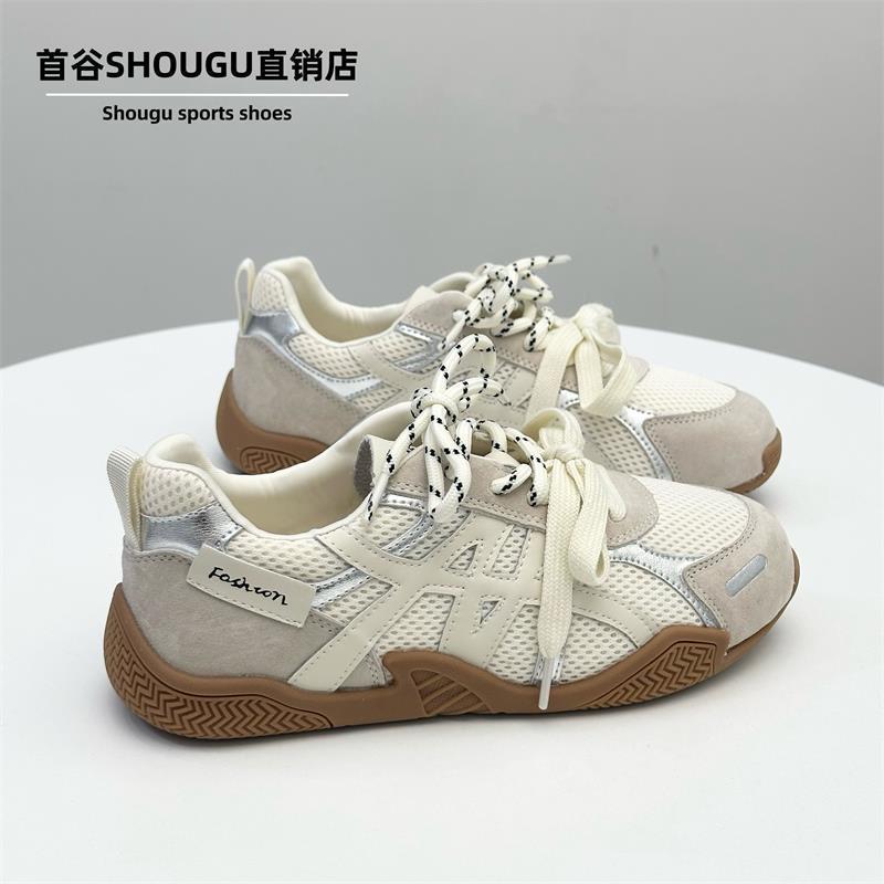 Shougu の人気のメッシュ通気性トレーニングシューズ女性用 2025 夏の新しい厚底通気性多用途で蒸れないカジュアルシューズ|undefined