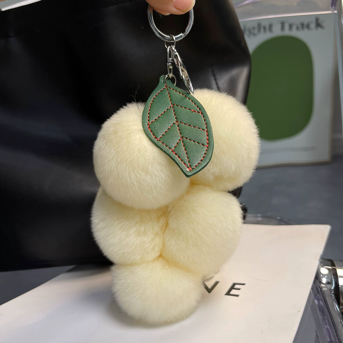 Cute plush fruit pendant, bag decoration, keychain, accessory