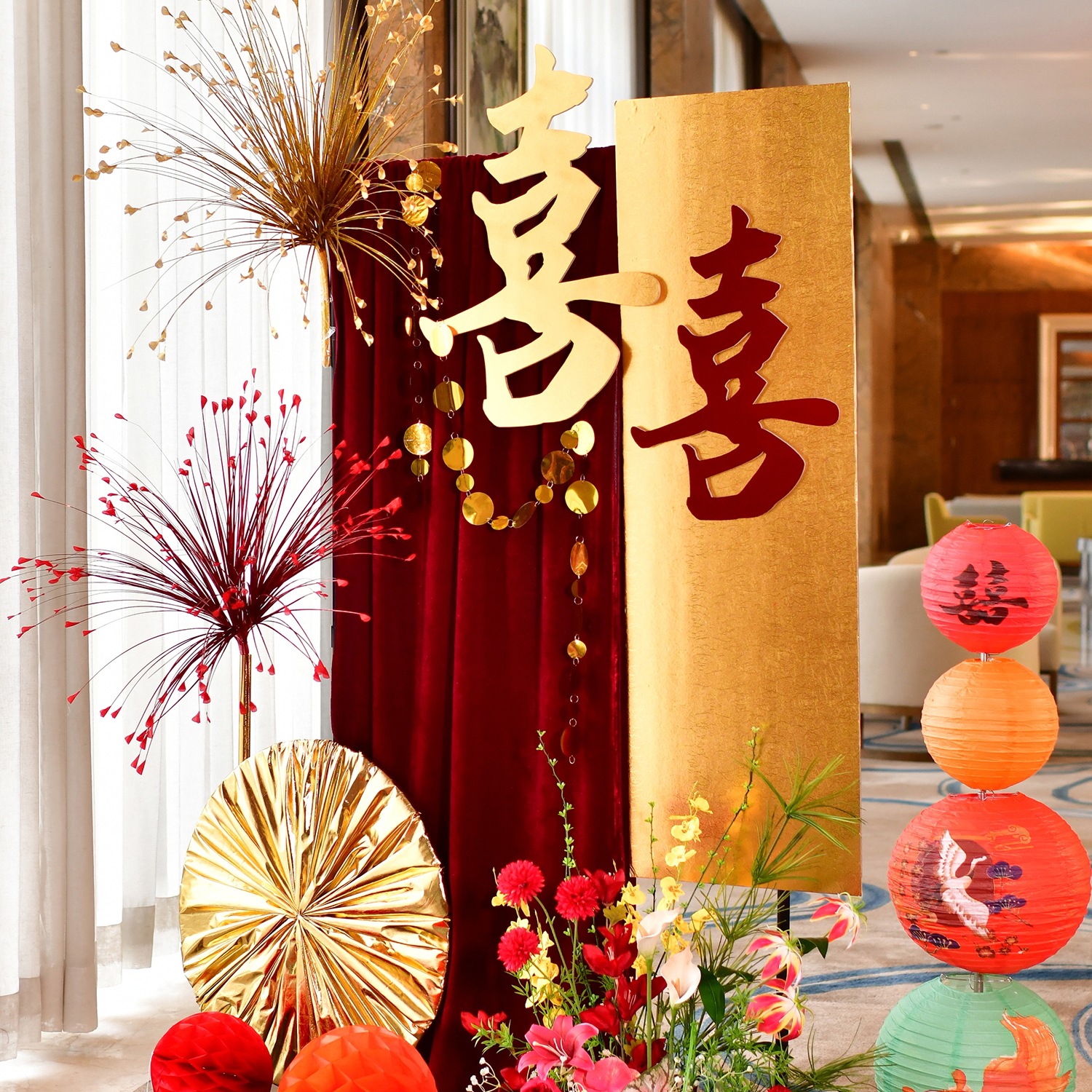 结婚订婚装饰迎宾牌鎏金KT板男女方婚房卧室客厅布置婚庆立牌生日