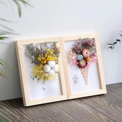 Simple wooden picture frame for table 7-inch 6 10 A4 12 8-inch photo wall hanging DIY dried flower frame wholesale