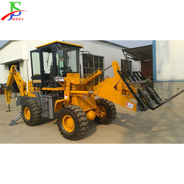 Jardín ocupado Orchard excavación y carga de ruedas todo en una máquina sitio de construcción carga frontal hidráulica cargador de excavación trasera