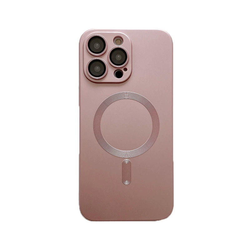 Чехол для телефона (совместимый с Apple) серия iPhone 16 — металлическая рамка для линз, вариант магнита N52