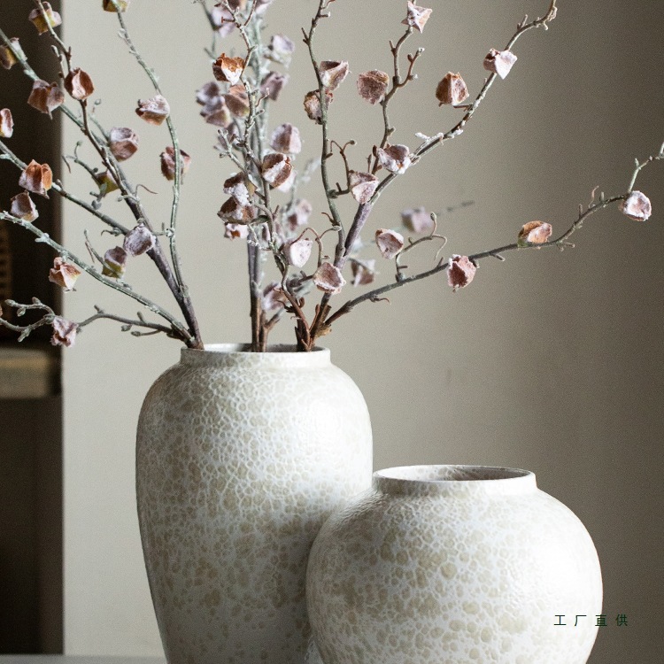 景德镇陶瓷花瓶摆件客厅插花侘寂风居家装饰高级感鲜花干花养花瓶