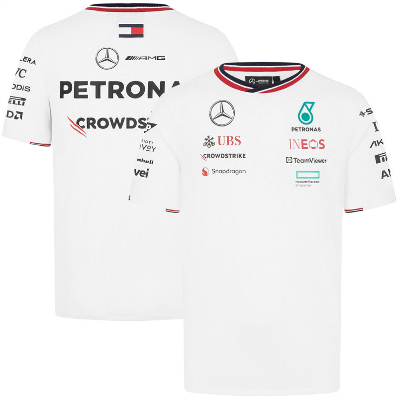 Cross-Border Hot-Selling 2025 F1 Racing Mercedes-Benz Team New 3D Digital Print Short-Sleeve T-Shirt Cross-Border Hot-Selling 2025 F1 Racing Mercedes-Benz Team New 3D Digital Print Short-Sleeve T-Shirt