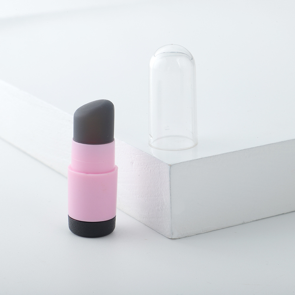 Nuevo Q elástico cabeza redonda de silicona labio cepillo corrector cepillo no roto lápiz labial cepillo portátil dedo vientre belleza herramienta cepillo
