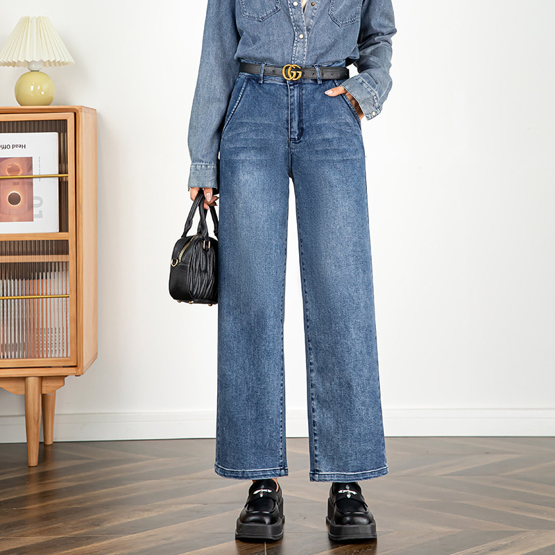 If Clearance Jeans Are Available, the 2025 Autumn New Style Slimming Loose High-Waisted Straight-Leg Cropped Pants 20907J If Clearance Jeans Are Available, the 2025 Autumn New Style Slimming Loose High-Waisted Straight-Leg Cropped Pants 20907J