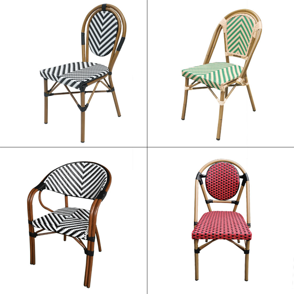 戶外藤椅餐椅休閒室外單人陽台復古網紅咖啡廳餐廳民宿藤編椅子