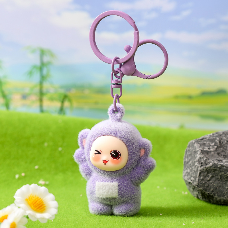 植毛 4 色ベビーシリーズキーホルダー小さなペンダント友人へのギフトスクールバッグペンダント人形マシンおもちゃ卸売|undefined