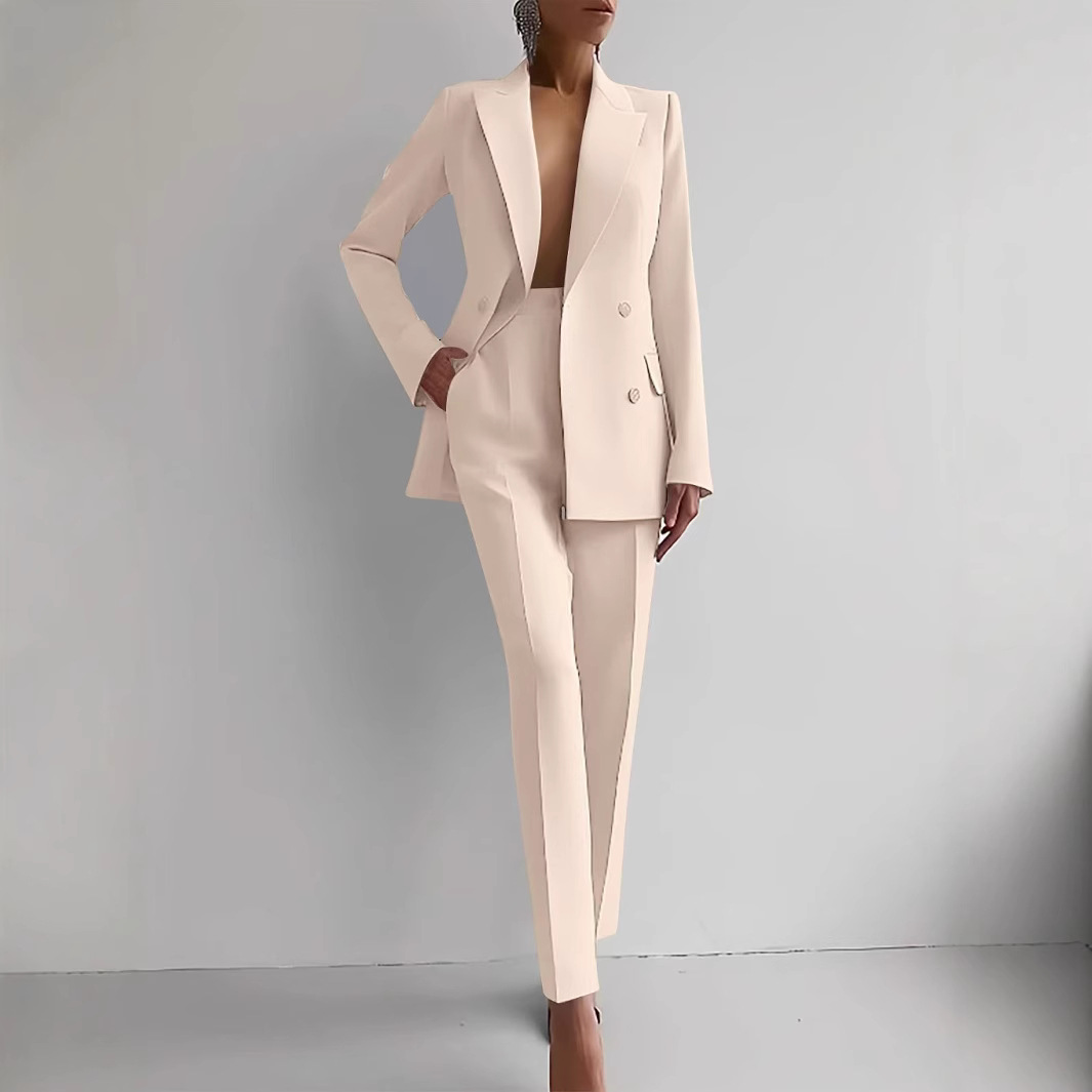 2025春季亚马逊外贸跨境时尚休闲职业装女士西服套装欧美
