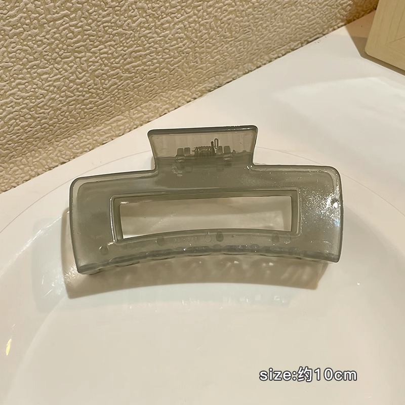 Horquilla de gran tamaño para mujer, volumen de cabello de otoño e invierno, clip de agarre múltiple, sentido avanzado, placa posterior a la cabeza, horquilla, temperamento, clip de tiburón, tocado