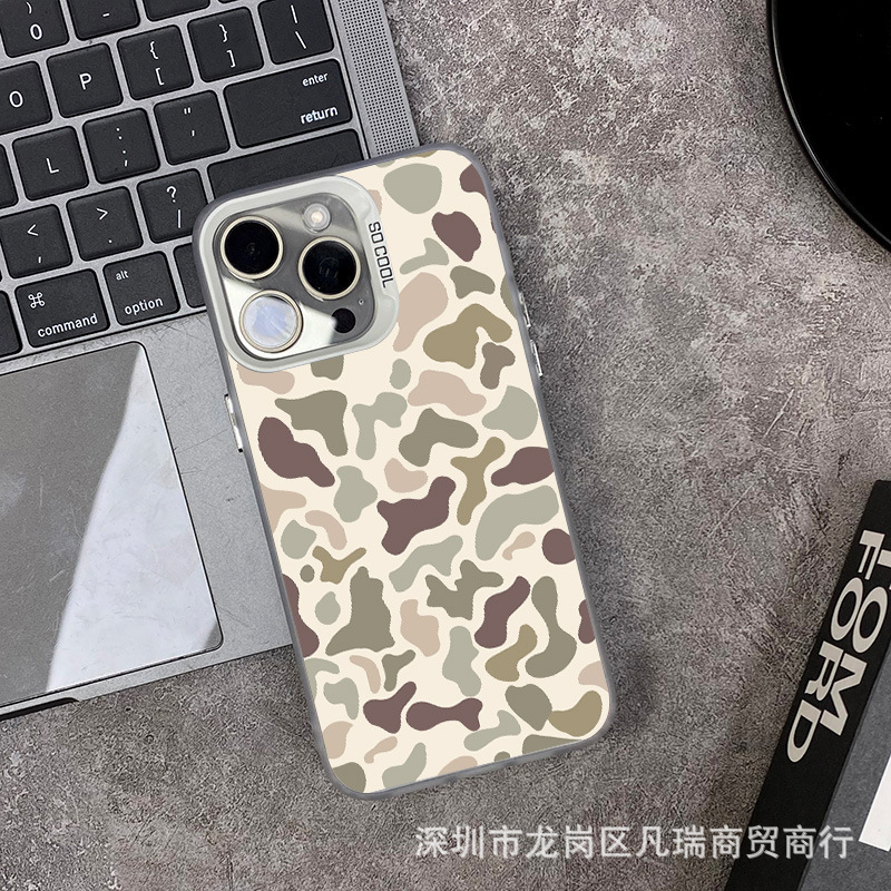 ヒョウ柄 Apple 15 カラーシルバー iPhone14pro クリエイティブ 13/11promax つや消し 16e 保護 xm7 に適しています。|undefined