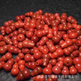 南红满色满肉柿子红小尺寸葫芦  色鲜干净  工艺精细   厂家批发