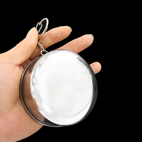 Stainless Steel Telescoping Cup, Outdoor Folding Mug, Mini Wine Glass, Travel-Size Compressed Bottle, Keychain Water Bottle, Portable Cup with Customizable LOGO