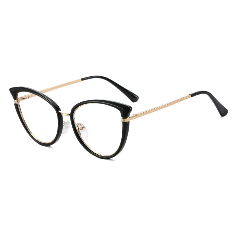95303 nueva moda Comercio exterior TR gafas ópticas ojo de gato marco anti-azul gafas de luz hembra fábrica en stock venta al por mayor