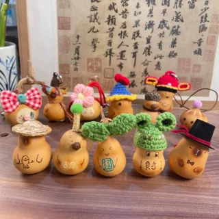 天然葫芦挂件原创手捻随身文玩手把件饰品包包挂饰工艺品景区热卖