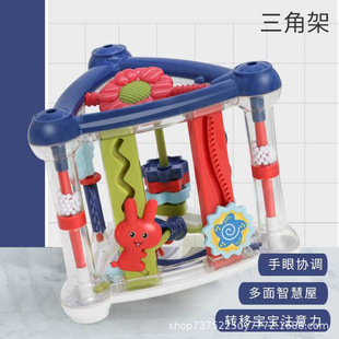 Biai 8725 infant early education toys hands-on ability grip flip Enlightenment tripod rattle 6-18 months
