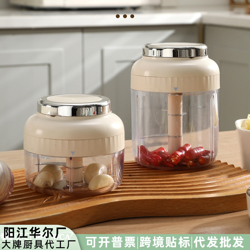 Manual Garlic Press and Mincer for Home Use