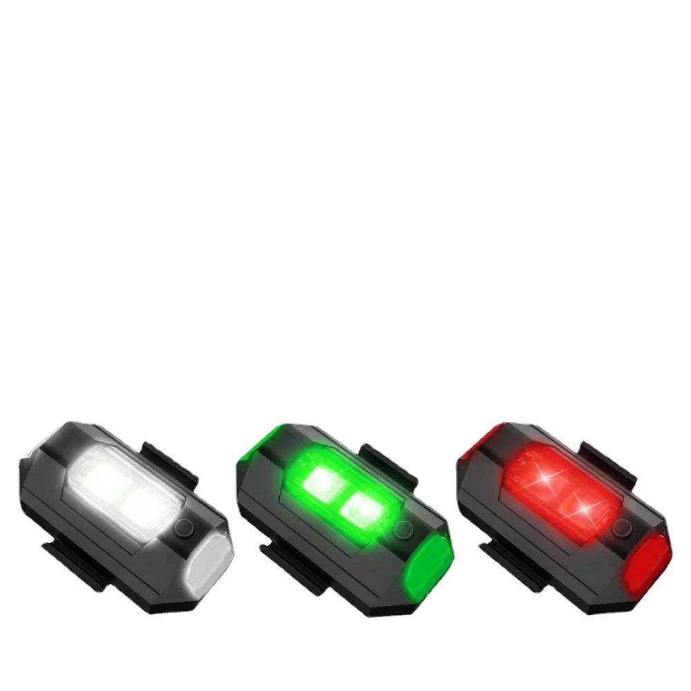 Flash del coche aviones luz de la motocicleta UAV luz de advertencia trasera navegación nocturna Modificación del coche de control remoto LED de carga Universal